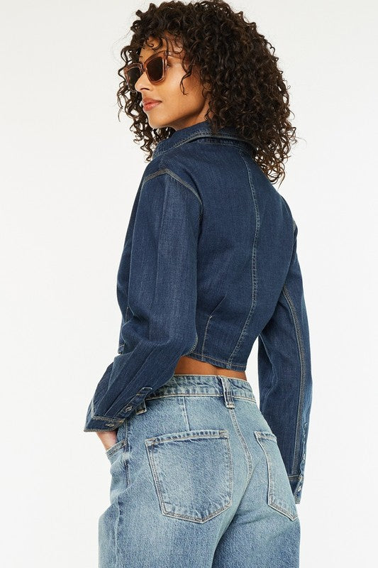 Denim crop top