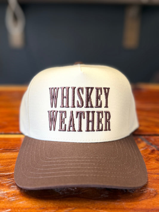 Brown whiskey hat