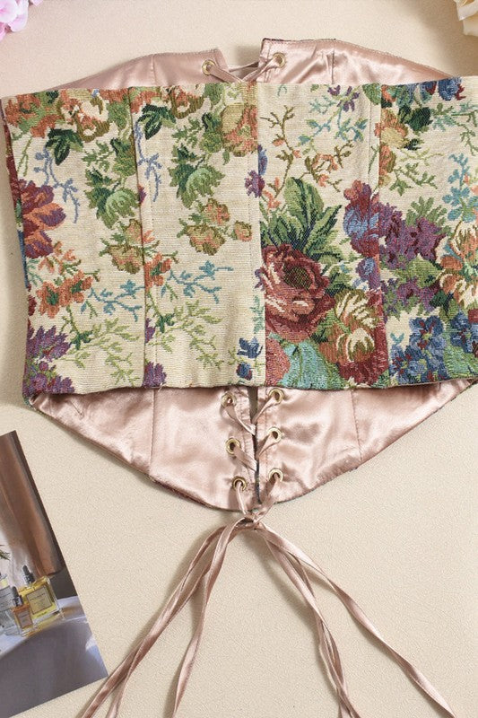 Oil print western top