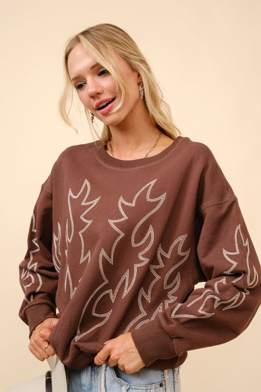 Western sweatshirt