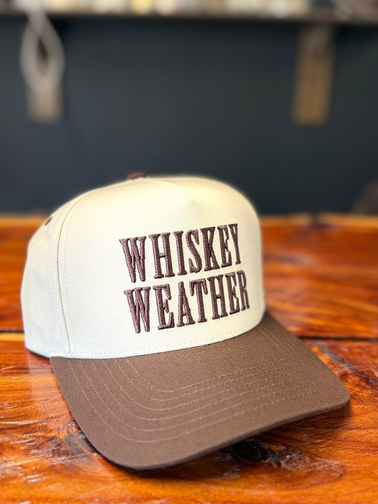 Brown whiskey hat