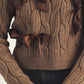 Brown Bow Sweater