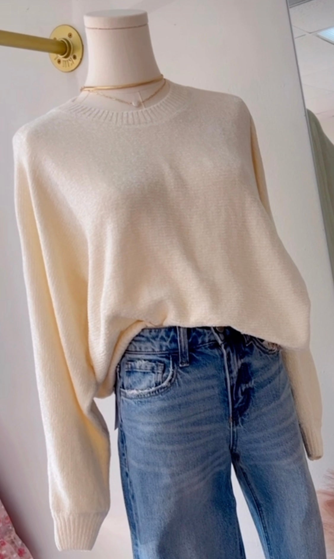 Cream sweater