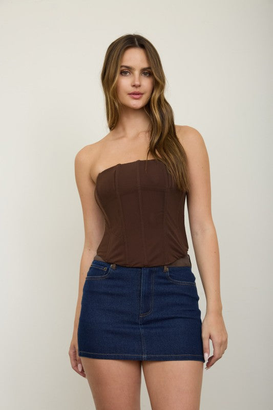 Brown corset