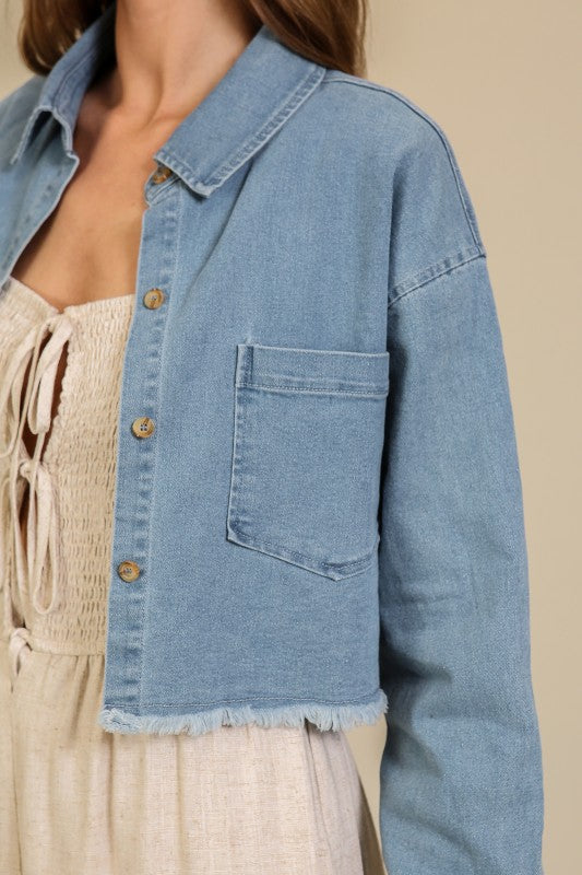 Frayed Hem Denim