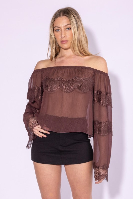 Lena brown top