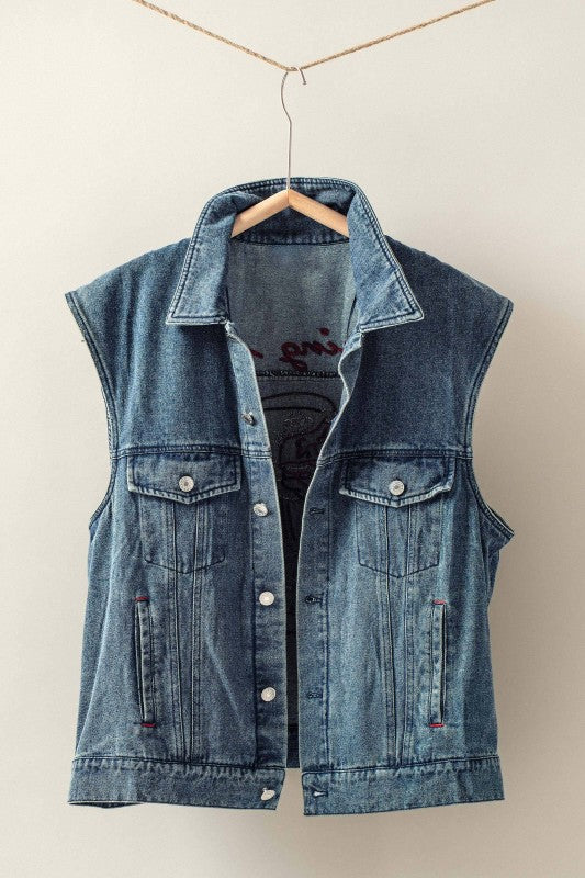 Denim vest