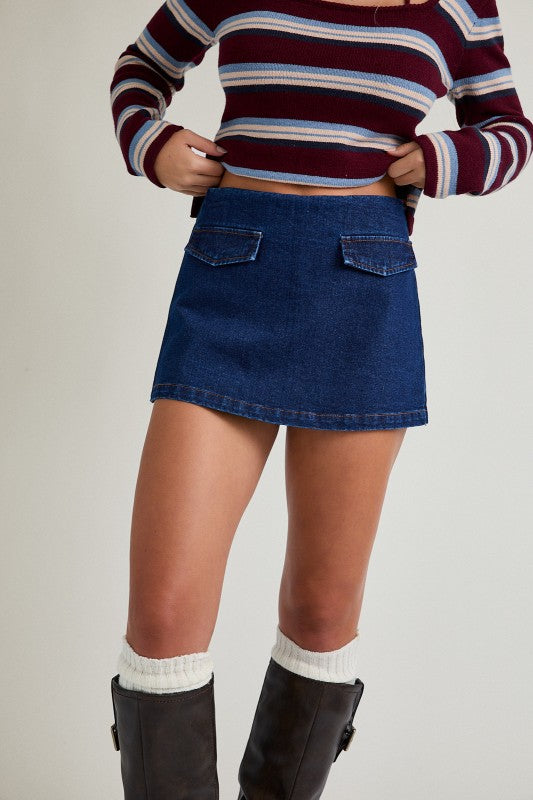 Denim Skort