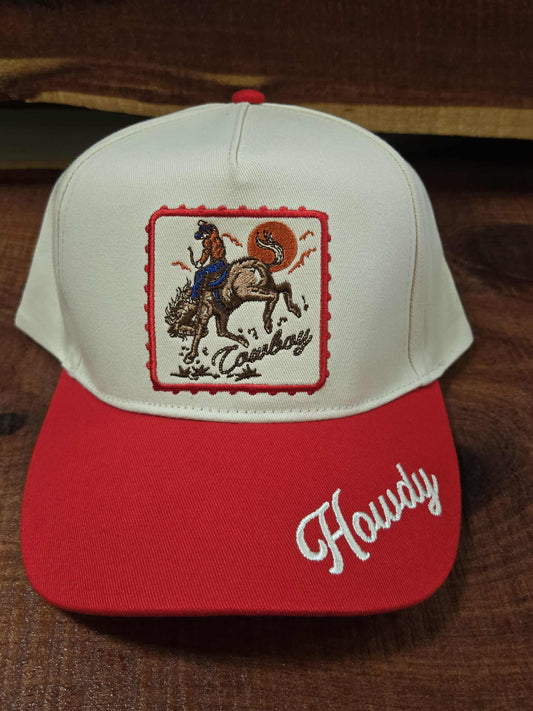 Red Howdy hat